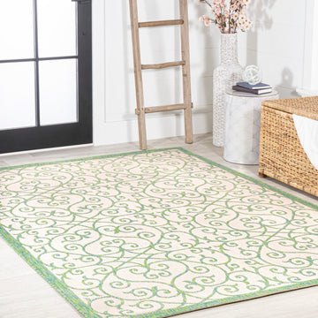 Madrid Vintage Filigree Textured Weave Indoor/outdoor Area Rug